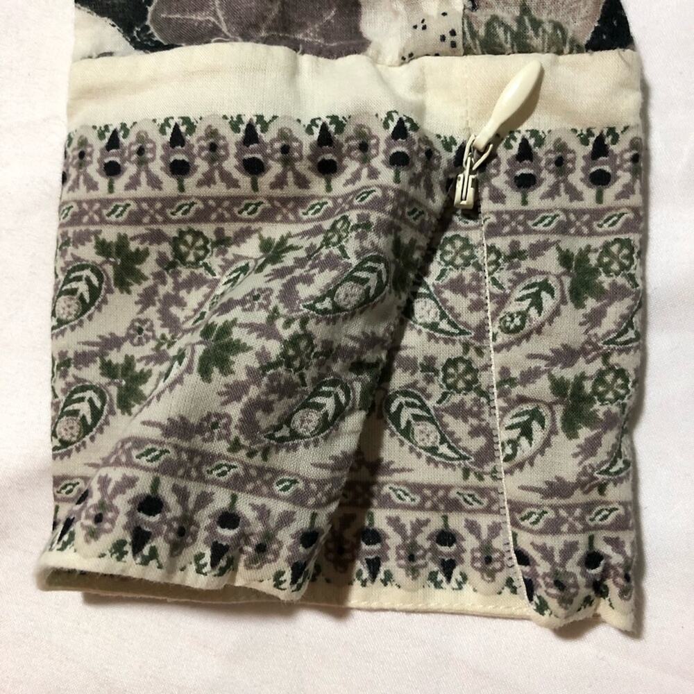 Tory Burch embellished botanical print v neck long sleeve womens tunic top S - Picture 8 of 12